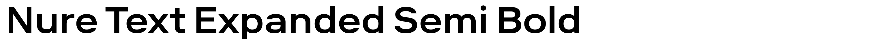 Nure Text Expanded Semi Bold